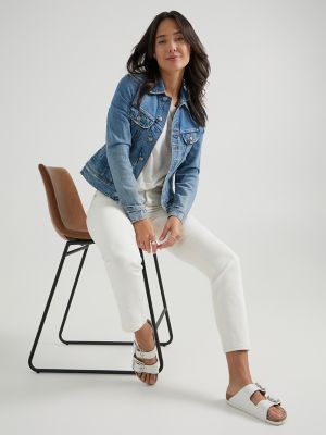 Women's Slim Rider™ Jean in Concrete White alternative view 3