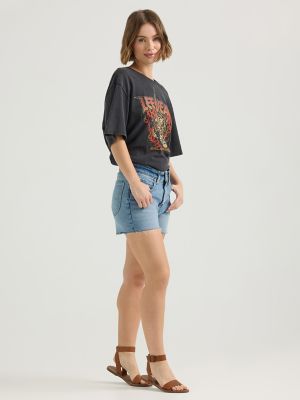 Women's Loose Cut Off Rider™ Shorty Short in Collapsing Wave alternative view 3