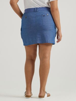 Women's Ultra Lux Comfort with Flex-to-Go Skort (Plus) in Chambray alternative view 2