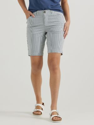 Women's Legendary Chino Bermuda in Summit Stripe