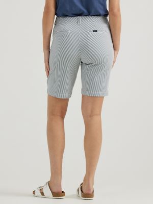 Women's Legendary Chino Bermuda in Summit Stripe
