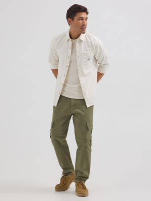 Men's Carolina One Pocket Denim Button Down Shirt in Ecru alternative view 4