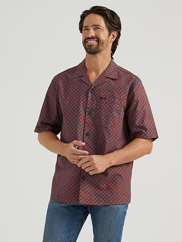 Men's Extreme Motion Micro Floral Camp Shirt