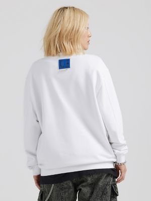 White Long Island Logo Sweatshirt