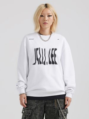 Lee Legendary Sudadera oversize de mujer de felpa de algodón con cuello  redondo: a la venta a 27.99€ en