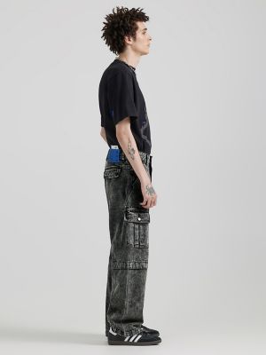 Buy Men's Buzzer Blue Cargo Baggy Jeans Online