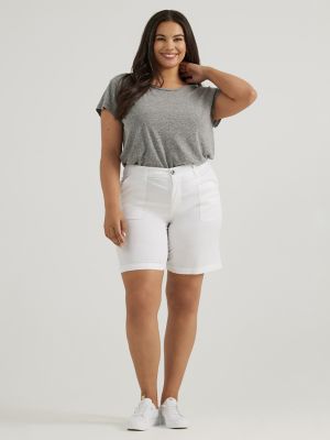 Women's Ultra Lux Comfort with Flex-To-Go Relaxed Fit Utility Bermuda (Plus)