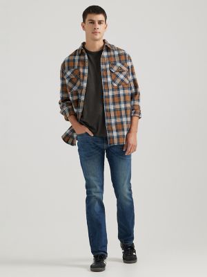 Blue jeans hot sale checkered shirt