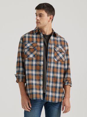 Mens plaid hot sale shirt