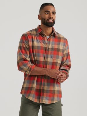 checkerboard button down shirt