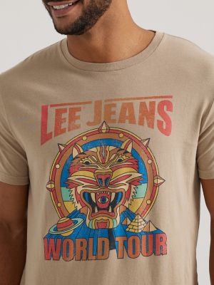 Men's World Tour Tiger Graphic Tee in Dune alternative view 2