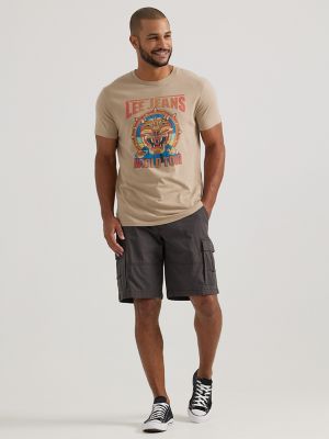 Men's World Tour Tiger Graphic Tee in Dune alternative view 3