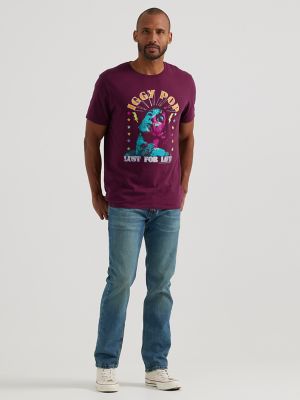 Men's Iggy Pop Graphic Tee in Fig alternative view 3