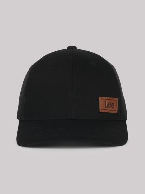 Men's Tonal Mesh Snap Hat in Black