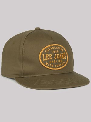 Mens Established 1899 Snap Hat:Olive:One Size alternative view 2