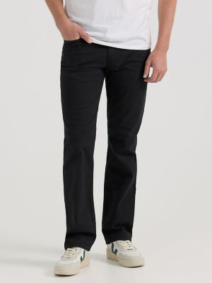 Men's Extreme Motion Regular Straight Twill Jean in Black main view