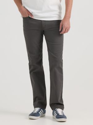 Men's Extreme Motion Regular Straight Twill Jean in Static Grey