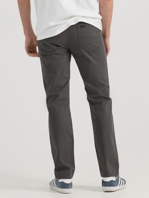 Men's Extreme Motion Regular Straight Twill Jean in Static Grey