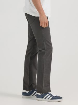 Men's Extreme Motion Regular Straight Twill Jean in Static Grey