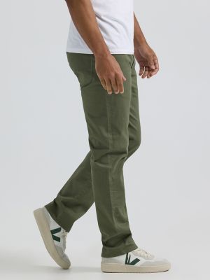 Men's Extreme Motion Regular Straight Twill Jean in Olive Grove alternative view 3