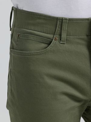 Men's Extreme Motion Regular Straight Twill Jean in Olive Grove alternative view 5