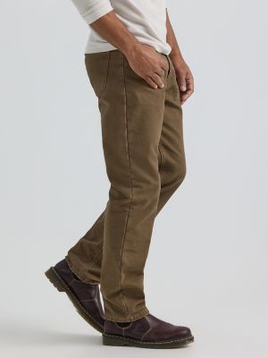 Flannel lined pants slim fit sale