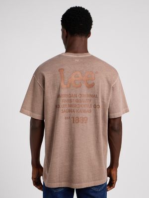 Men's Loose Fit Logo Tee in Fossil alternative view