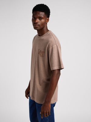 Men's Loose Fit Logo Tee in Fossil alternative view 2