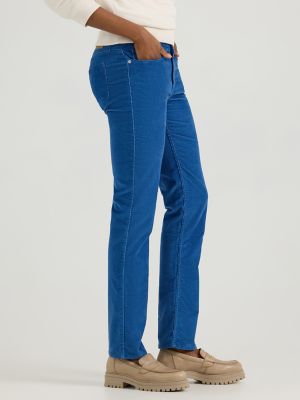 Women's Legendary Corduroy Straight Jean in Midcentury Blue alternative view 3