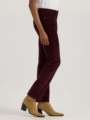 Women's Legendary Corduroy Straight Jean in Velvet Beet