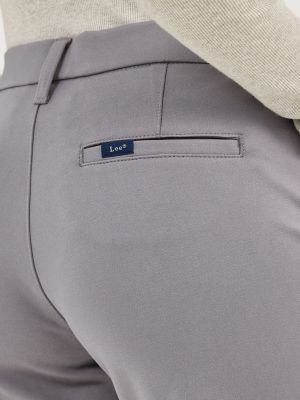 Women's Ultra Lux Comfort Any Wear Side Vent Ankle Pant in H.D. Lee Gray