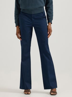 Women's Wrinkle Free Trouser Pant in Rivet Navy alternative view