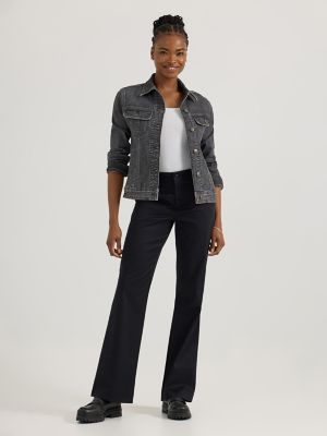 【HI FI FNK】(W) Web Cotton Bootscut Pants Women's Wrinkle Free Bootcut Pant | Women | Lee®