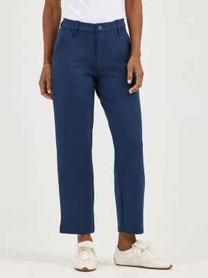 Women's Ultra Lux Comfort Any Wear Side Vent Ankle Pant in Emperor Navy alternative view