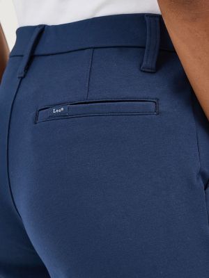 Women's Ultra Lux Comfort Any Wear Side Vent Ankle Pant in Emperor Navy alternative view 4