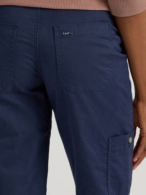 Women's Ultra Lux Comfort with Flex-to-Go Loose Utility Pant in Mood Indigo alternative view 4