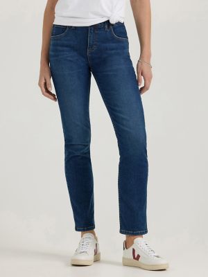 Women's Ultra Lux Comfort Flex Motion Slim Straight Jean with Ever Fit® in Dark Dream alternative view