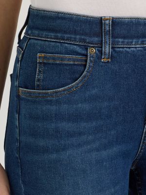 Women's Ultra Lux Comfort Flex Motion Slim Straight Jean with Ever Fit&reg; in Dark Dream alternative view 6