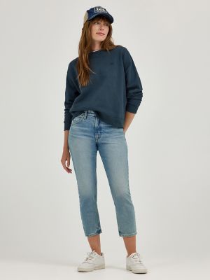 Lee easy fit crop jeans on sale