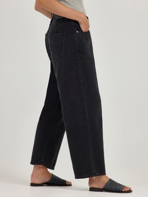 Women's Loose Crop Button-Fly Jean in Dark Memory alternative view 2