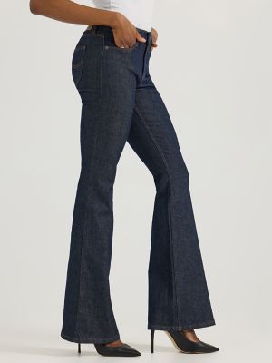 2000s LEE 立体 flare gimmick denim pants 2000s LEE 立体 flare gimmick denim pants Women's Legendary