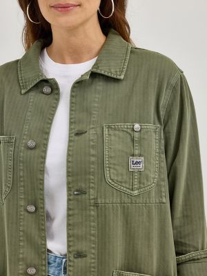 Women's Utility Chore Jacket in Mercantile Green alternative view 3