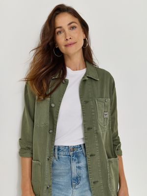 Women's Utility Chore Jacket in Mercantile Green alternative view 5