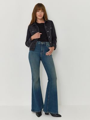 Women's High Rise Ever Fit® Flare Jean in Indigo Tea alternative view