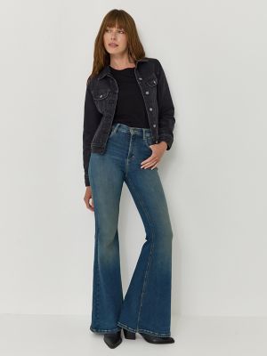 Women's High Rise Ever Fit® Flare Jean in Indigo Tea alternative view 4