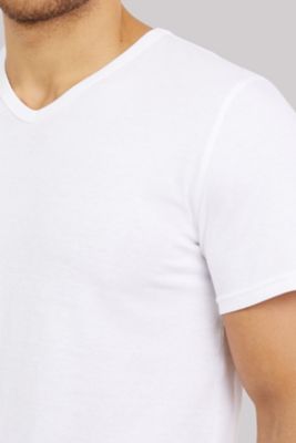 Men's 3-Pack V-Neck Tee in White alternative view 3