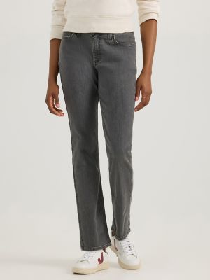 Women's Legendary Straight Jean in Washed Black alternative view