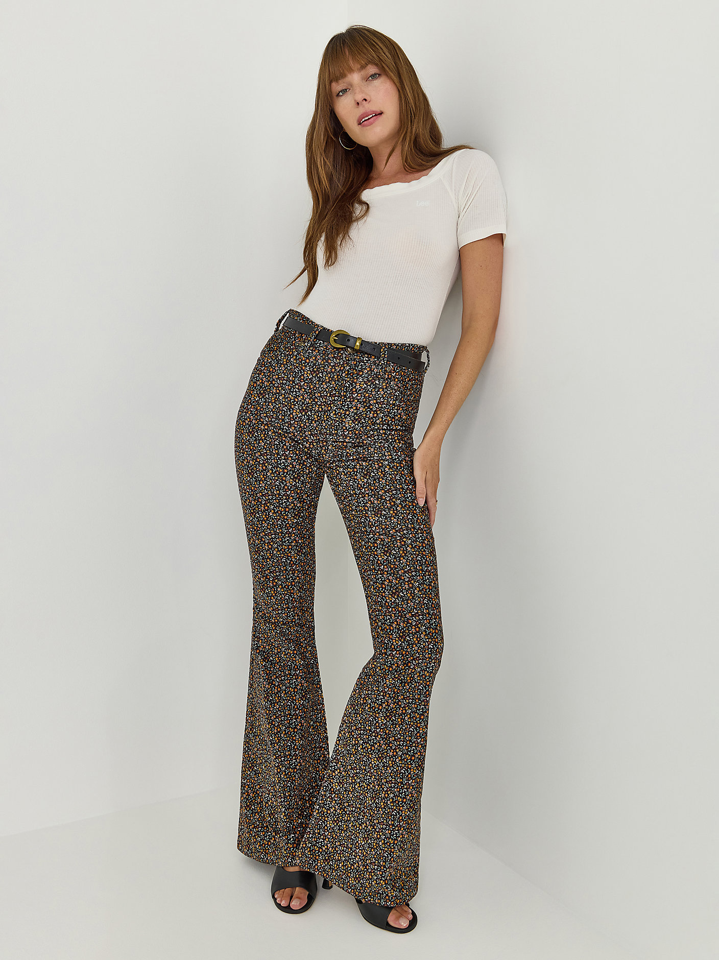 Printed Flowers Corduroy Pant Printed Flowers Corduroy Pant
