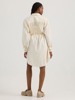 Women's Legendary Shirred Frontier Dress in Ecru alternative view