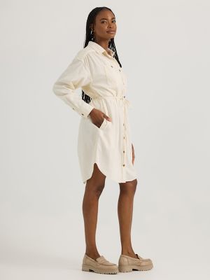 Women's Legendary Shirred Frontier Dress in Ecru alternative view 2